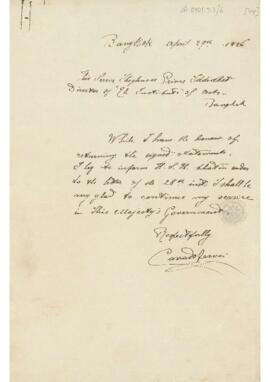 Corrado Feroci letter